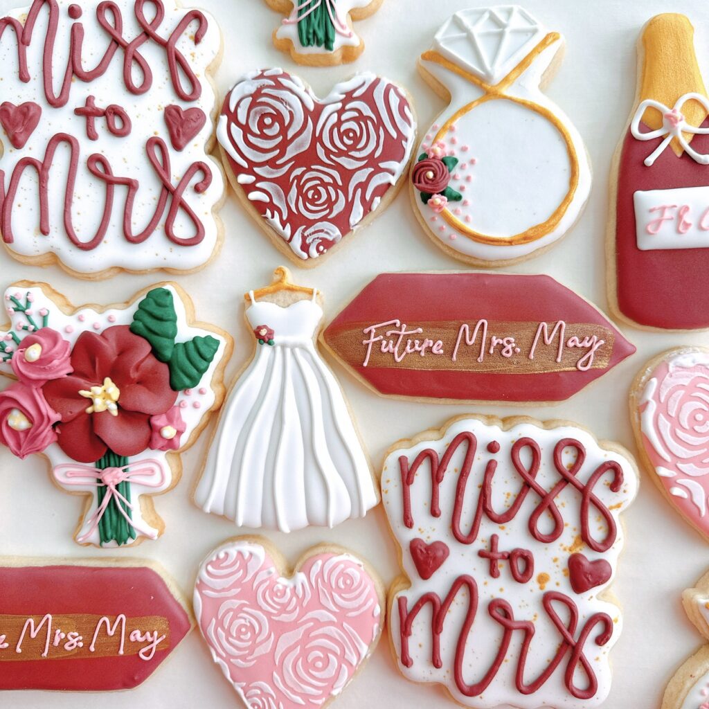 Bridal shower cookies